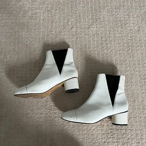 Rebecca minkoff booties white